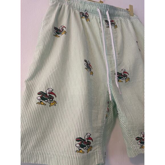 University of Miami hurricanes 100 % Cotton rare shorts size M Wes and Willy - Picture 4 of 9